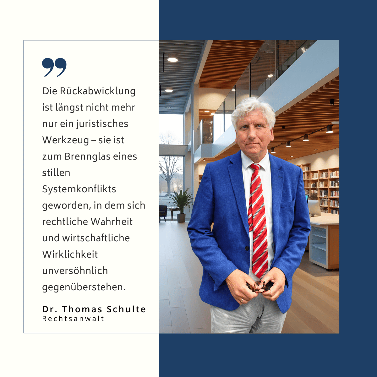 Warum die Rückabwicklung von Lebensversicherungen jetzt zur Schicksalsfrage wird – und wer sie gewinnt 2 Rückabwicklung Lebensversicherung juristisch - Thomas Schulte
